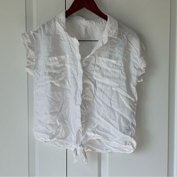 Wonder Nation Girl's XXL Short Sleeve Collared Button Top - Picture 2 of 4